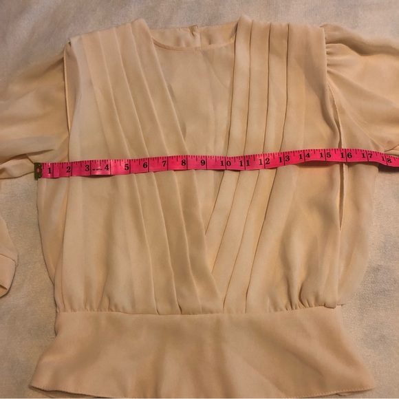 Vintage 80s button back blouse size Small - Picture 9 of 10